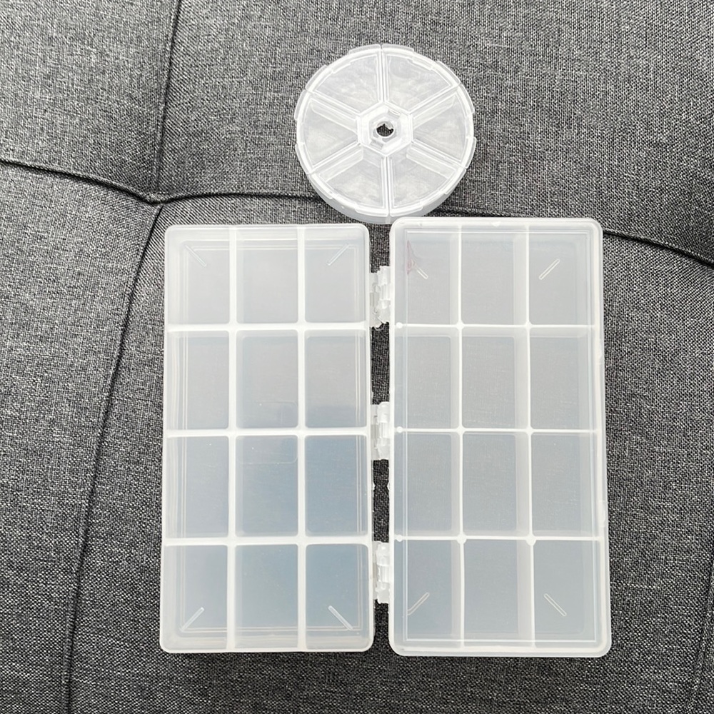 Container organizer for beads stones etc